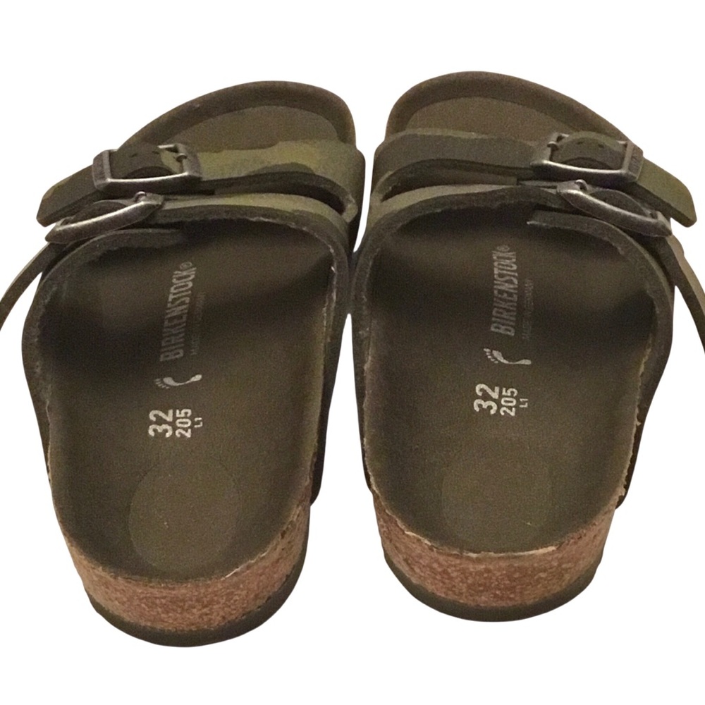 Birkenstock Kids Arizona Camo Green Birko-Flor Double Strap Slip-on Sandal Sz:1 - Picture 7 of 15